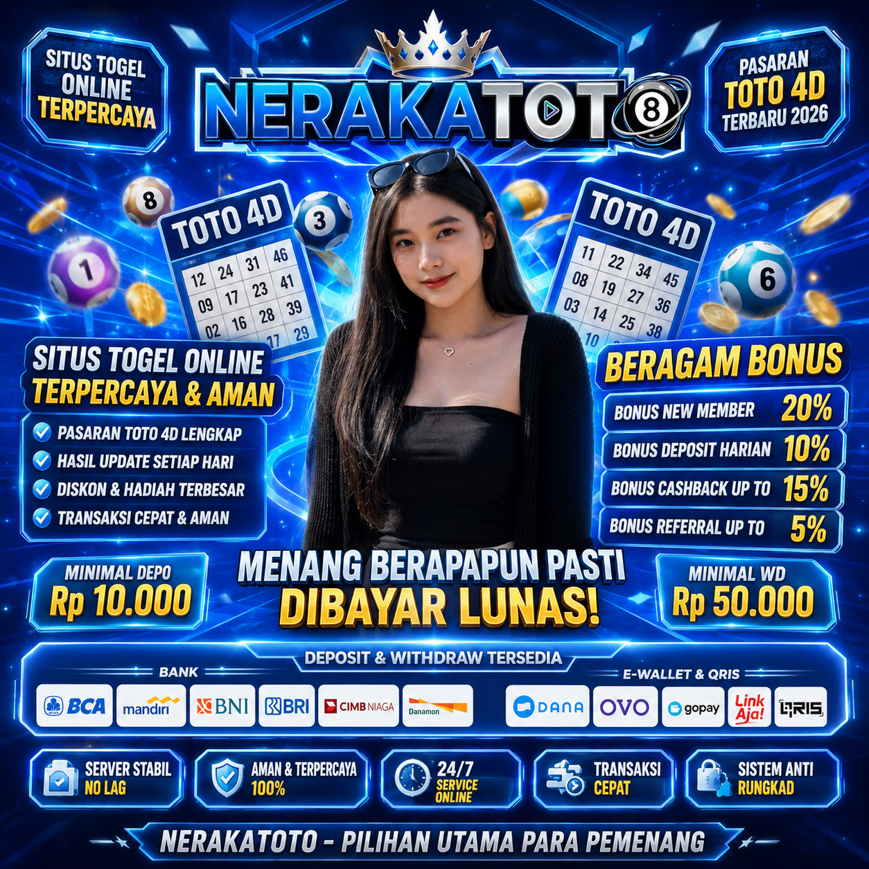 NERAKATOTO ⭐ Situs Togel Online Terpercaya dengan Pasaran Toto 4D Terbaru 2026